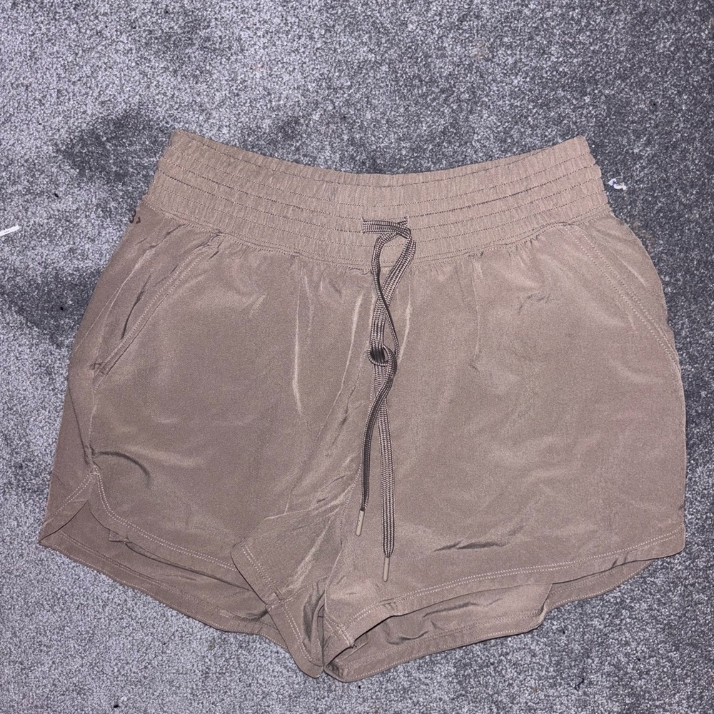 Abercrombie & Fitch Tan Athletic Shorts Elastic Waist